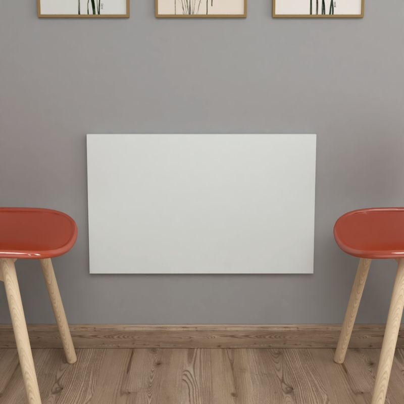 Τραπέζι κουζίνας - Γραφείο επιτοίχιο πτυσσόμενο χρώμα λευκό 72x45εκ. 2