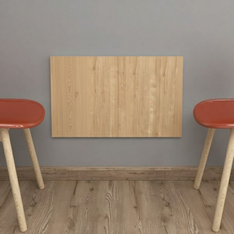 Τραπέζι κουζίνας - Γραφείο επιτοίχιο πτυσσόμενο χρώμα oak 72x45εκ. 2