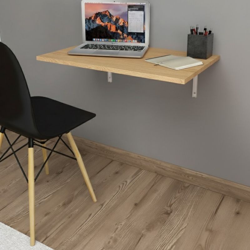 Τραπέζι κουζίνας - Γραφείο επιτοίχιο πτυσσόμενο χρώμα oak 72x45εκ. 3