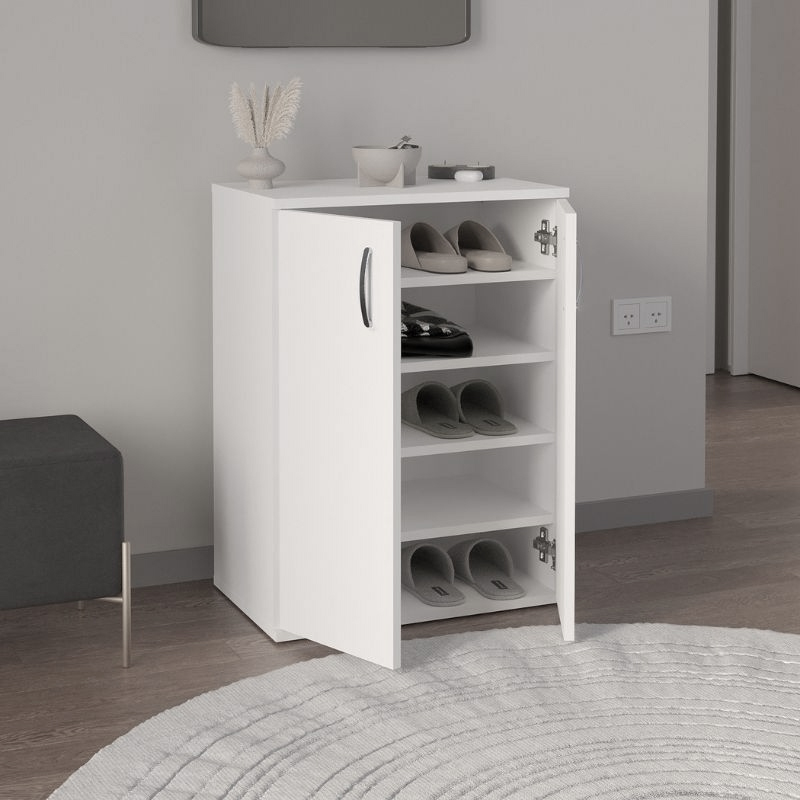 Παπουτσοθήκη - Ντουλάπι χρώμα λευκό 2