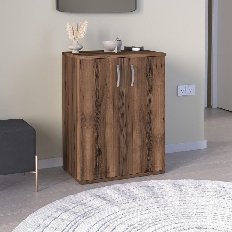 Παπουτσοθήκη - Ντουλάπι χρώμα καπνιστή καρυδιά 3