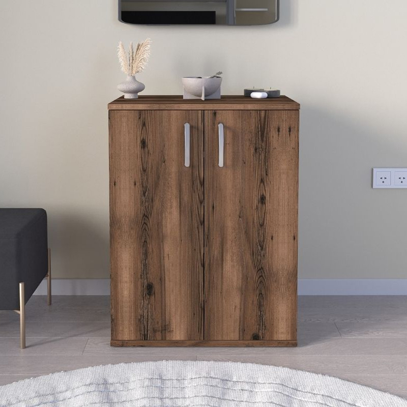 Παπουτσοθήκη - Ντουλάπι χρώμα καπνιστή καρυδιά 4