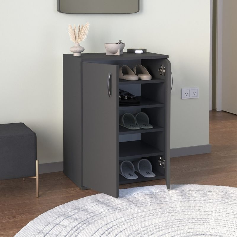 Παπουτσοθήκη - Ντουλάπι χρώμα ανθρακί 2