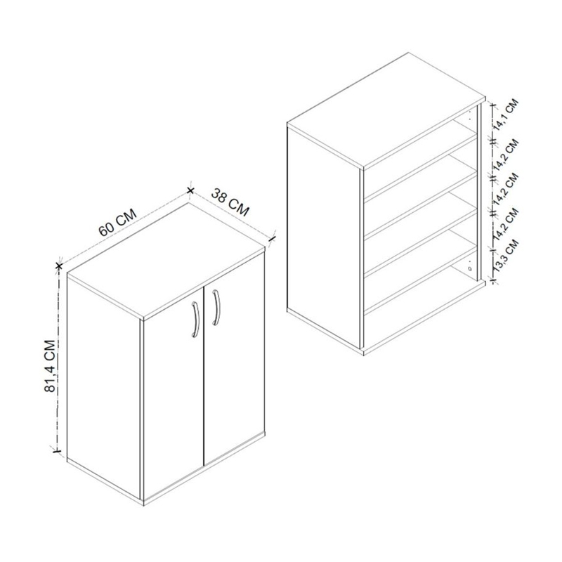 Παπουτσοθήκη - Ντουλάπι χρώμα ανθρακί 6