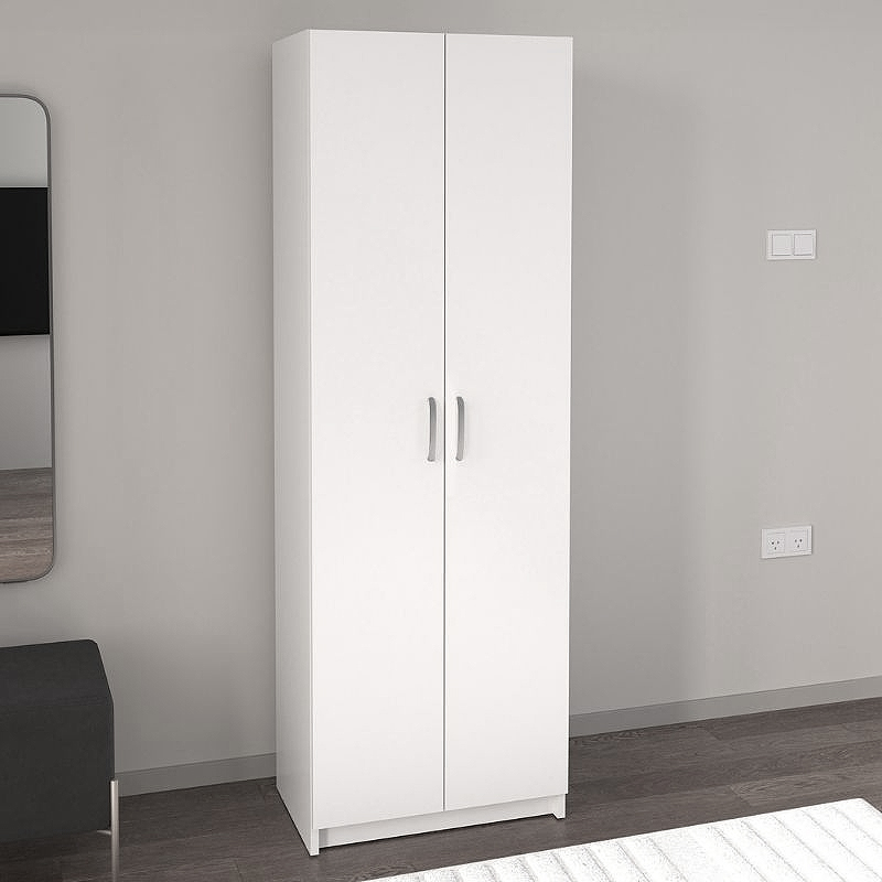 Παπουτσοθήκη δίφυλλη χρώμα λευκό 3