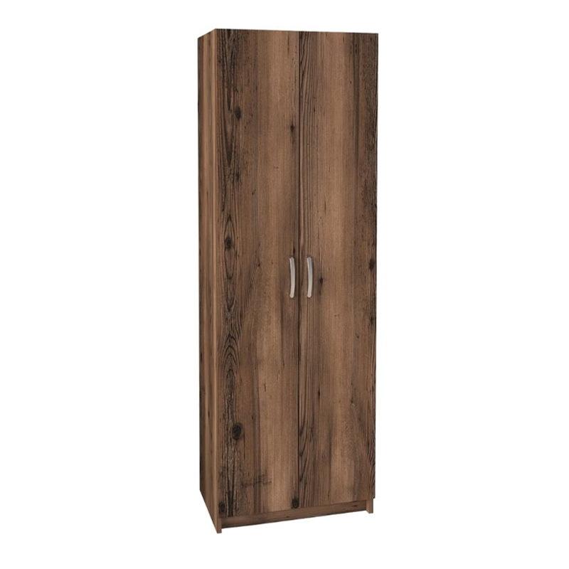 Παπουτσοθήκη δίφυλλη χρώμα καπνιστή καρυδιά 5