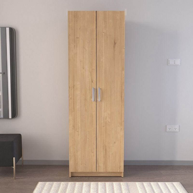 Παπουτσοθήκη δίφυλλη χρώμα oak 4