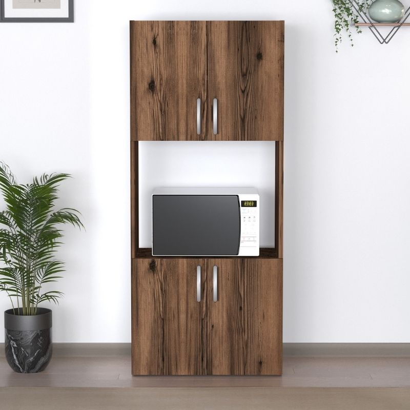 Ντουλάπα κουζίνας χρώμα καπνιστή καρυδιά 3