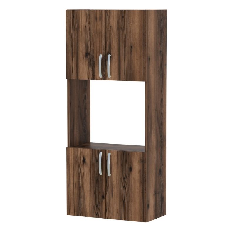 Ντουλάπα κουζίνας χρώμα καπνιστή καρυδιά 4