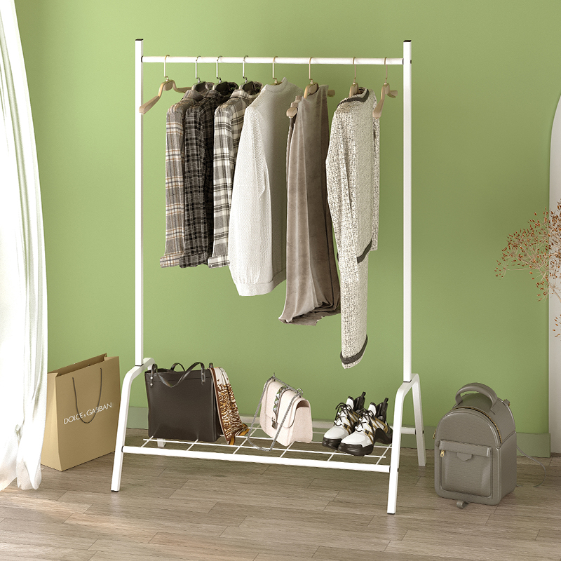 Επιδαπέδια κρεμάστρα μεταλλική χρώμα λευκό