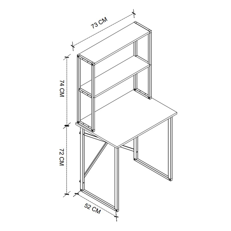 Γραφείο εργασίας χρώμα oak 4