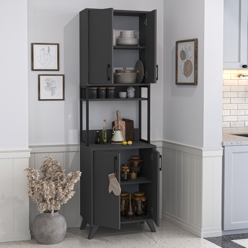 Έπιπλο κουζίνας χρώμα ανθρακί 2