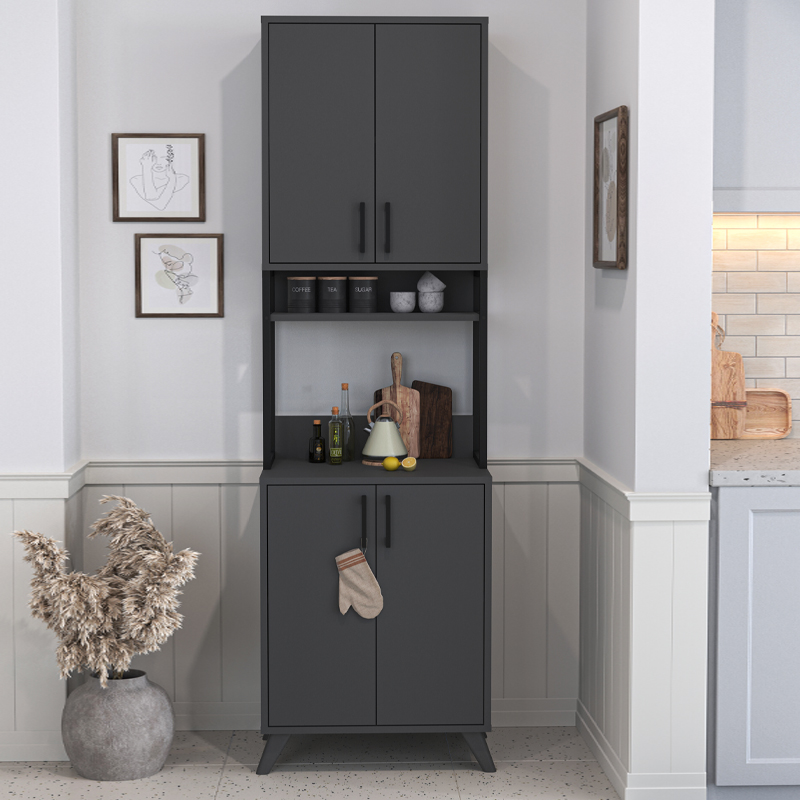 Έπιπλο κουζίνας χρώμα ανθρακί 3