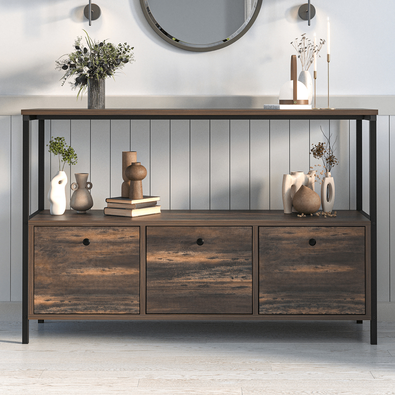 Μπουφές χρώμα rustic καρυδί 3