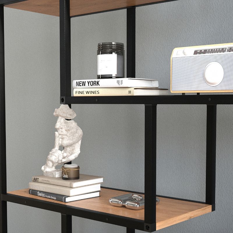 Βιβλιοθήκη χρώμα μαύρο - oak 4