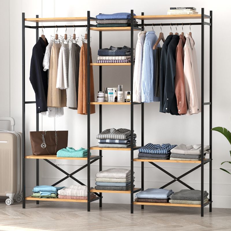 Ντουλάπα ρούχων ανοιχτή - Έπιπλο εισόδου χρώμα oak