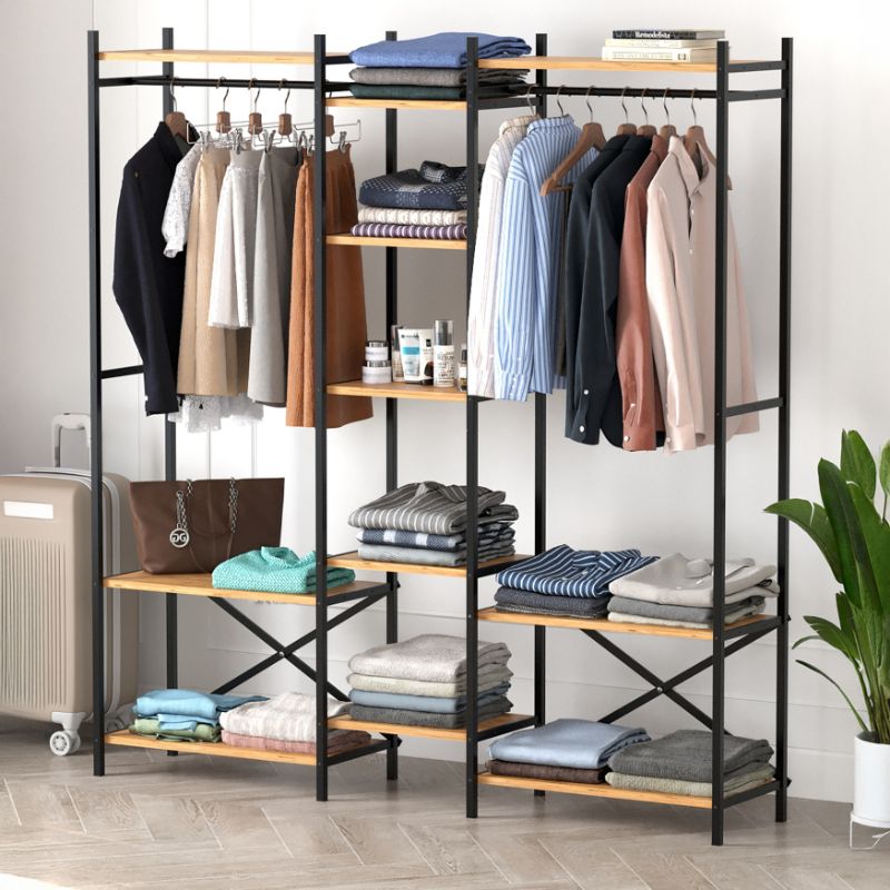 Ντουλάπα ρούχων ανοιχτή - Έπιπλο εισόδου χρώμα oak 2