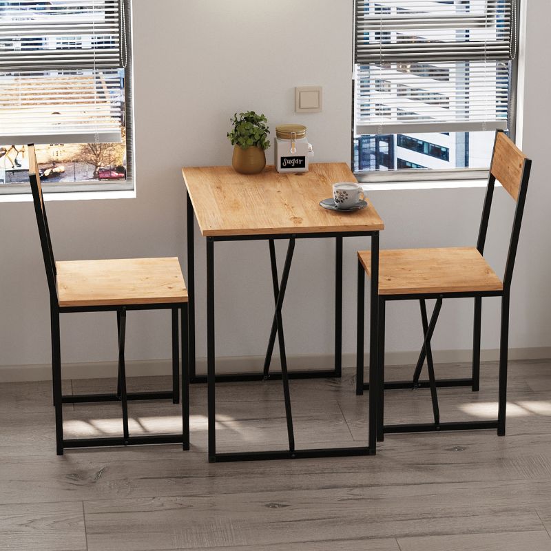 Τραπεζαρία Σετ 3 τμχ χρώμα oak 2