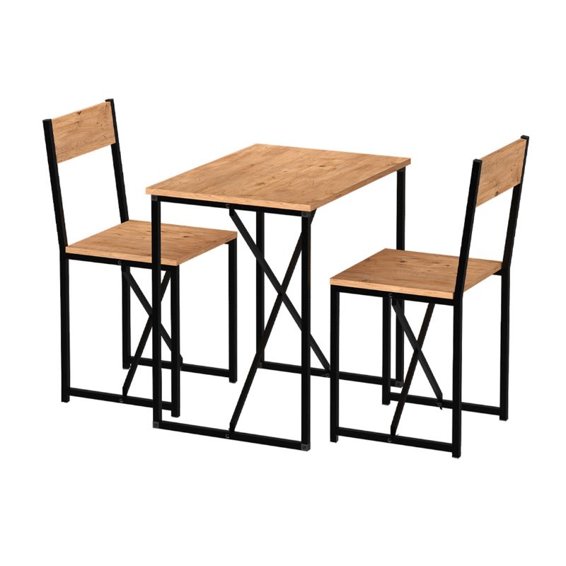 Τραπεζαρία Σετ 3 τμχ χρώμα oak 4