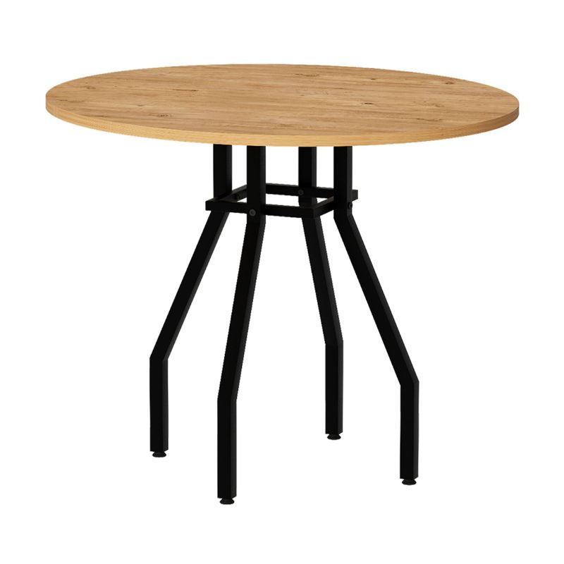 Τραπέζι χρώμα oak Ø80x75εκ. 4