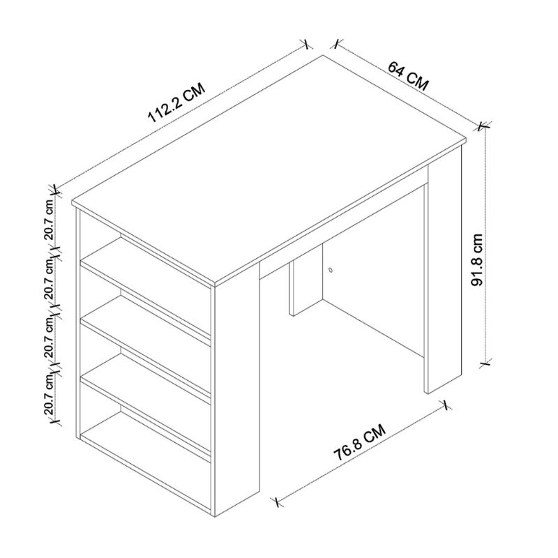 Τραπέζι μπαρ χρώμα oak 6