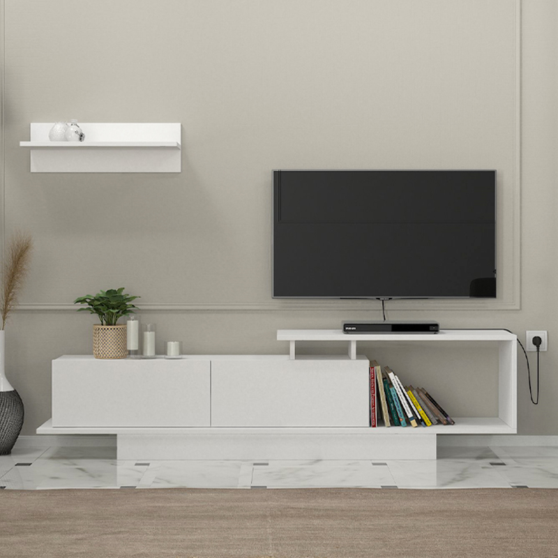 Έπιπλο τηλεόρασης χρώμα λευκό 3