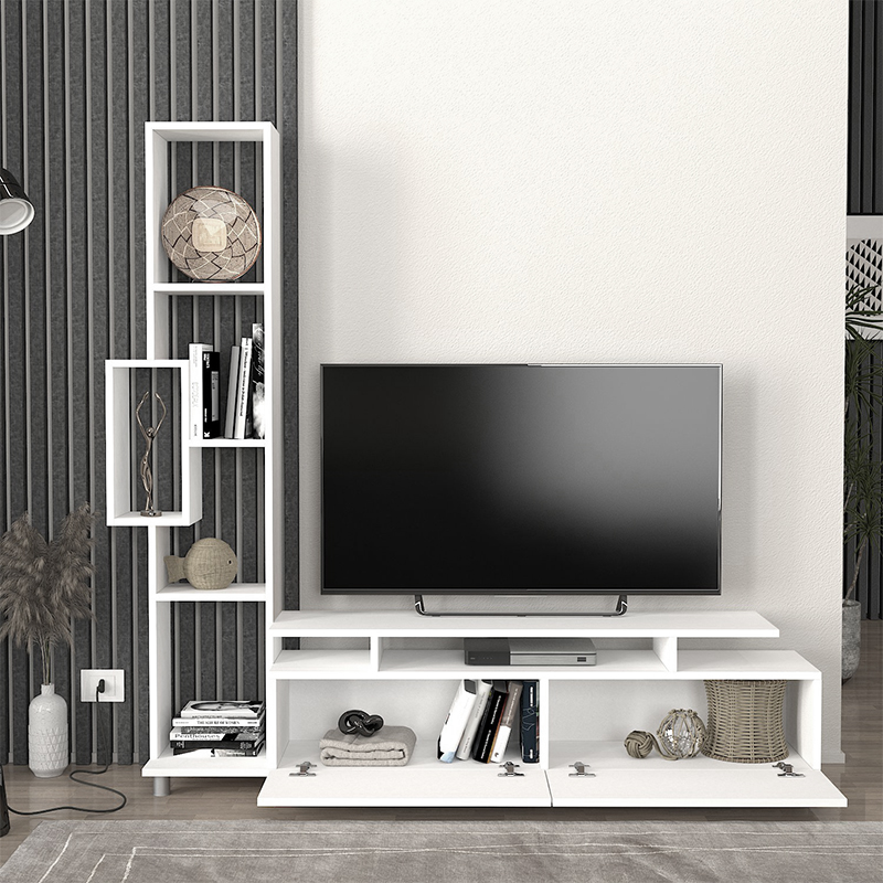 Σύνθεση τηλεόρασης χρώμα λευκό 4