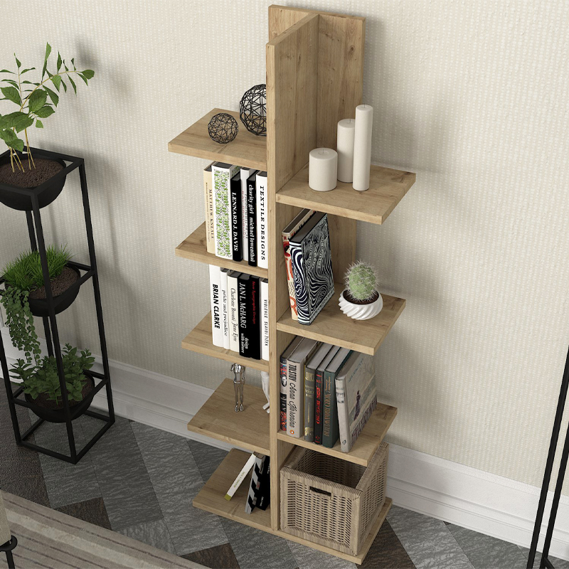 Βιβλιοθήκη χρώμα oak 3