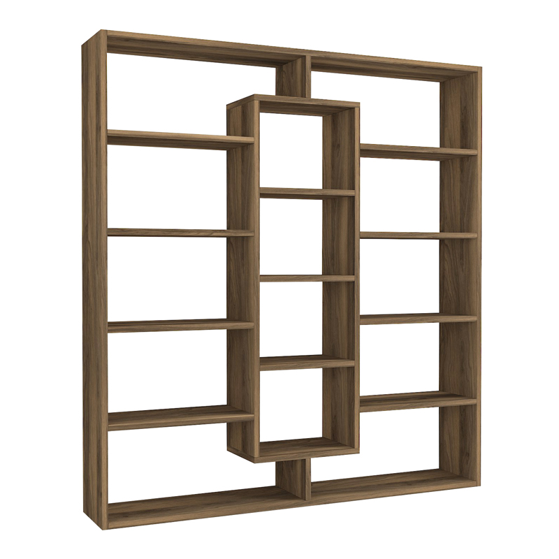 Βιβλιοθήκη χρώμα καρυδί 5