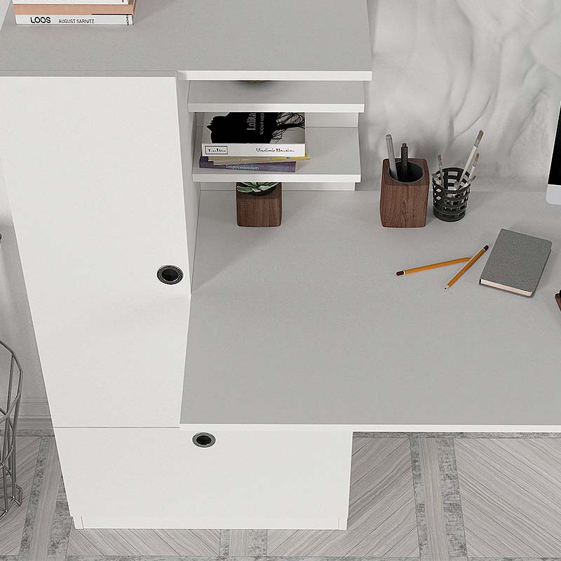Γραφείο εργασίας χρώμα λευκό 5