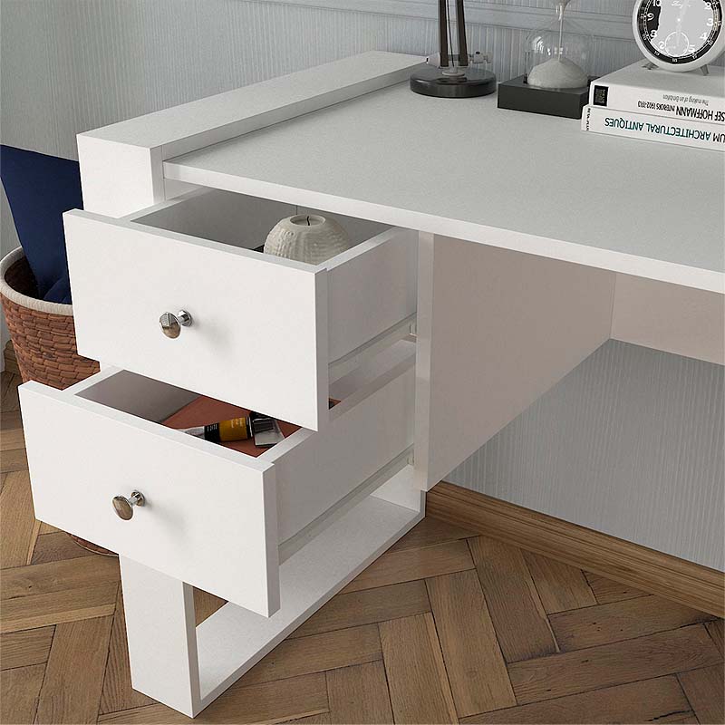 Γραφείο εργασίας χρώμα λευκό 4