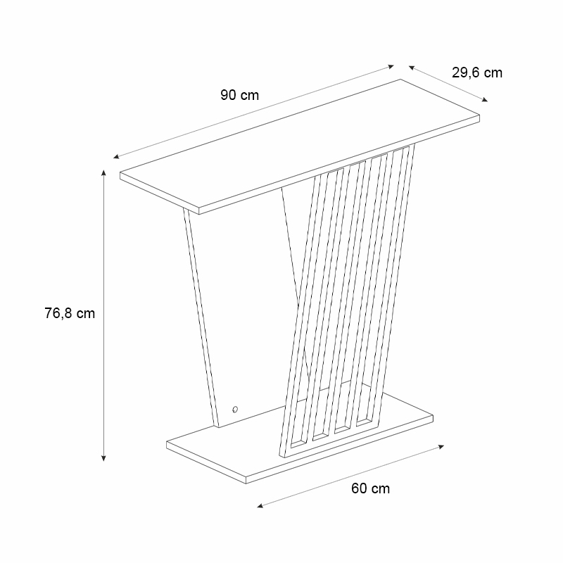 Κονσόλα χρώμα travertine - χρυσό 5