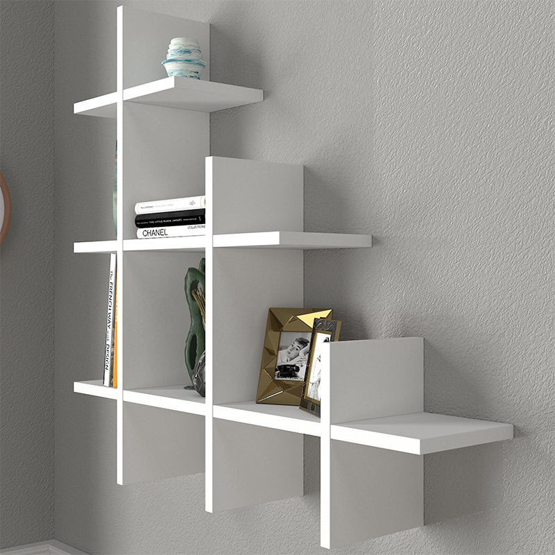 Ραφιέρα τοίχου χρώμα λευκό 4