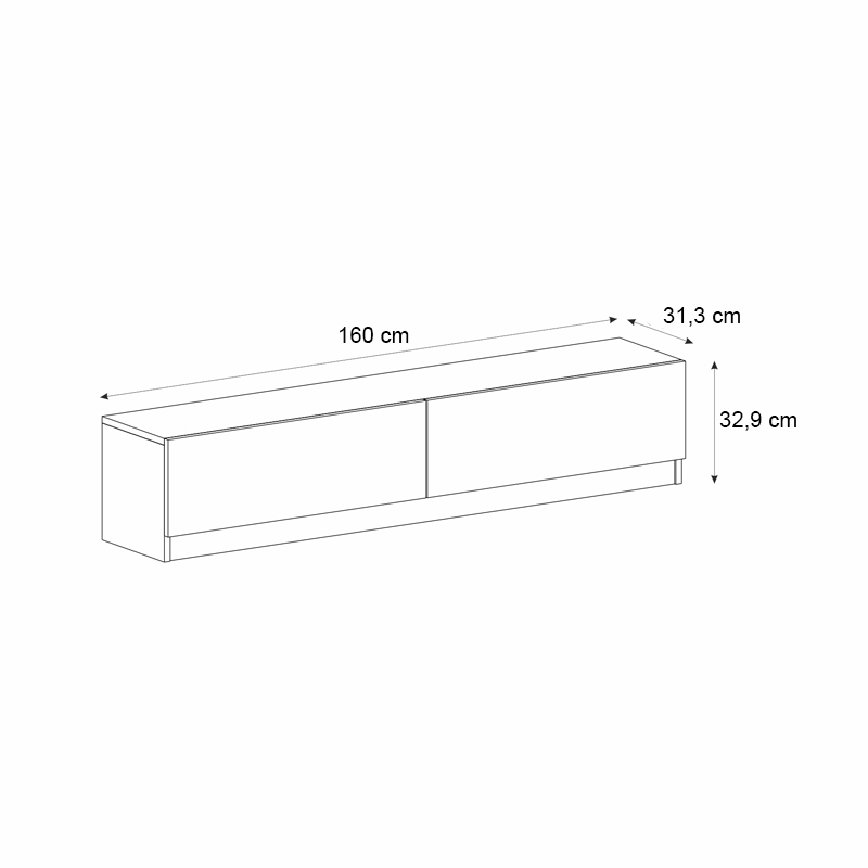 Έπιπλο τηλεόρασης χρώμα καρυδί 5