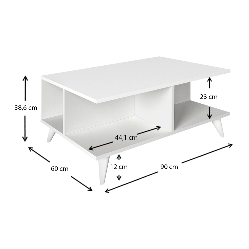 Τραπεζάκι σαλονιού χρώμα λευκό 5