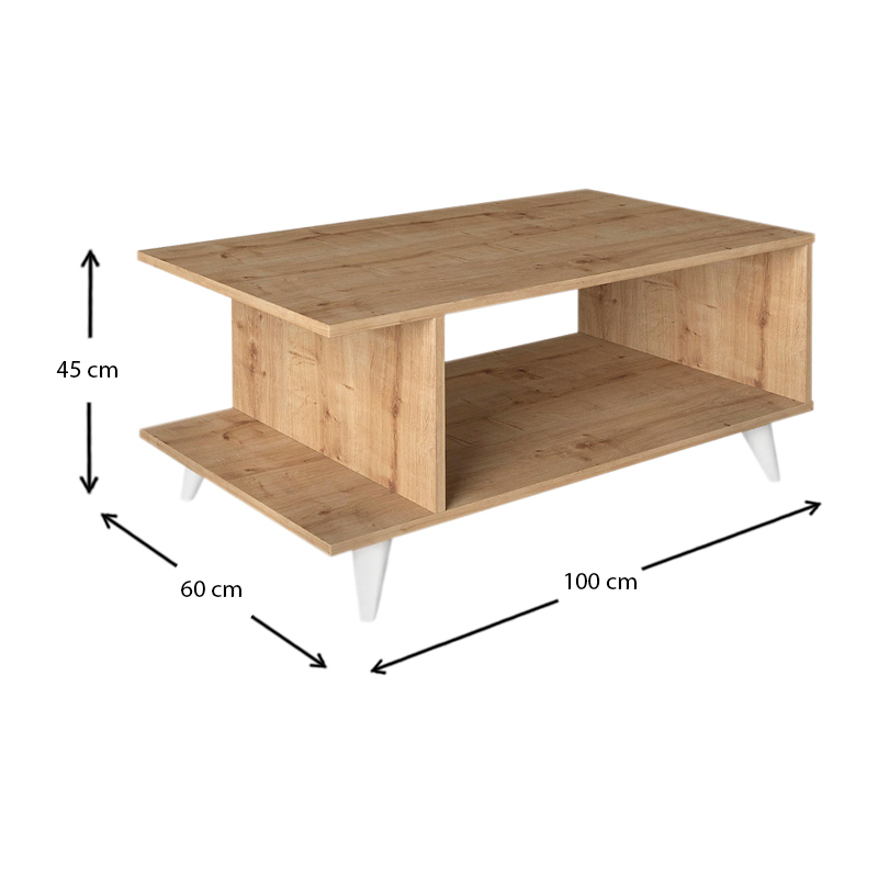 Τραπεζάκι σαλονιού χρώμα oak 4
