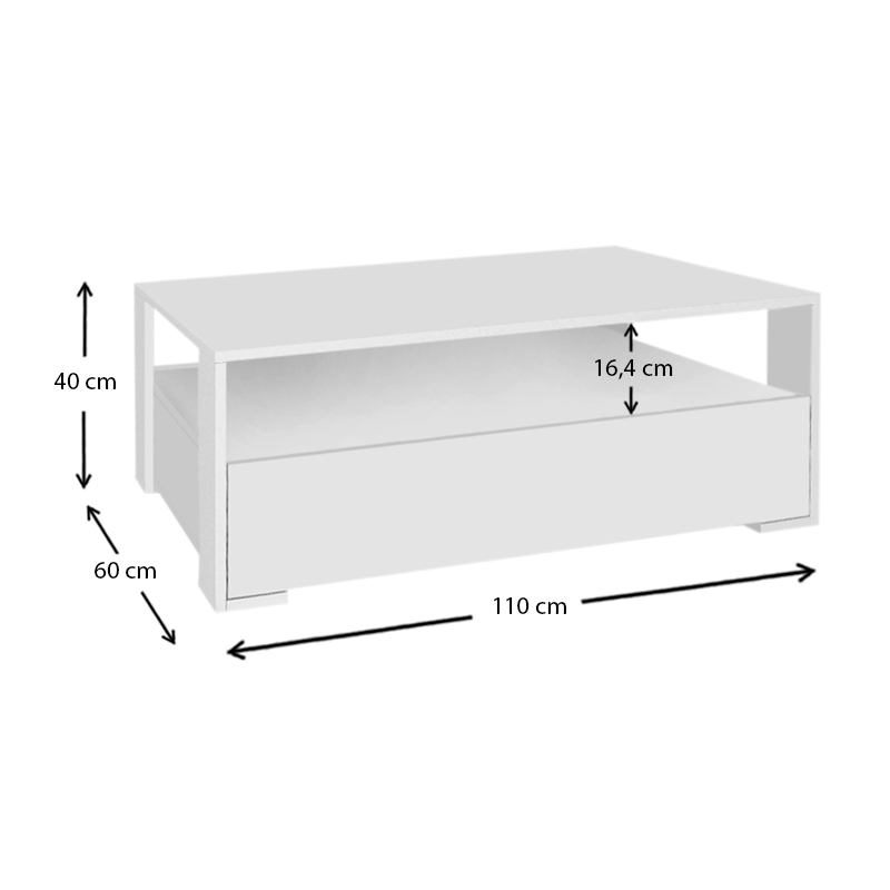 Τραπεζάκι σαλονιού χρώμα λευκό 5