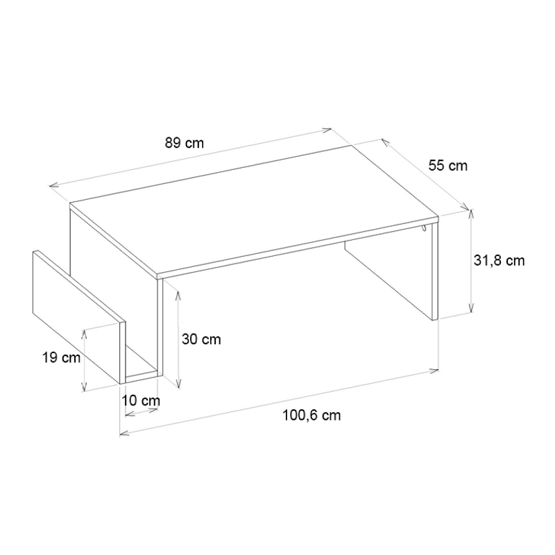 Τραπεζάκι σαλονιού χρώμα λευκό 7