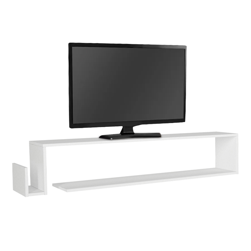 Έπιπλο τηλεόρασης επιτοίχιο χρώμα λευκό 6