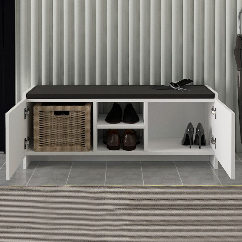 Παπουτσοθήκη χρώμα λευκό 2
