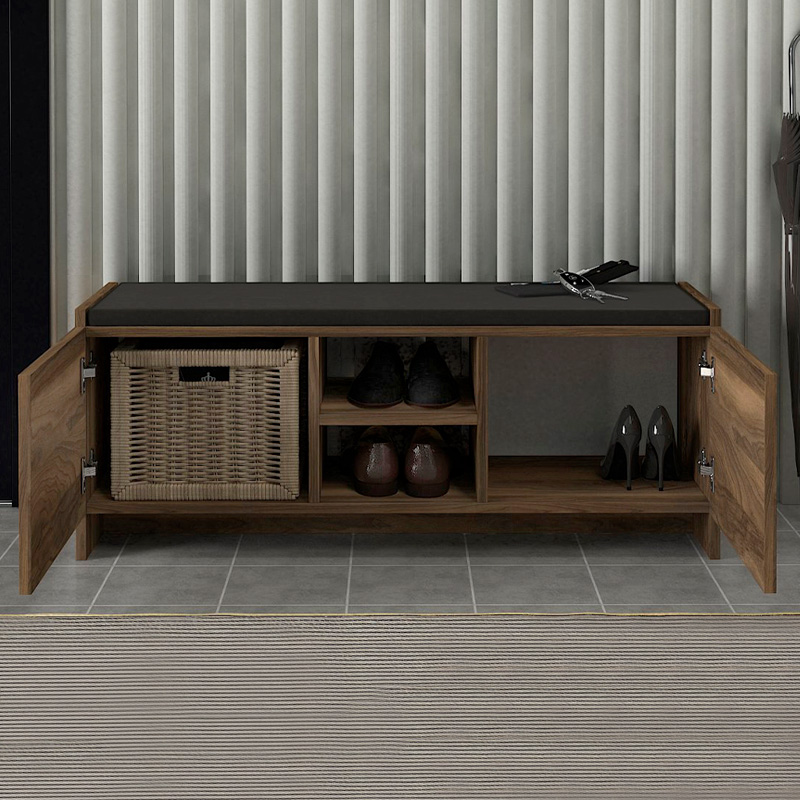 Παπουτσοθήκη χρώμα καρυδί 2