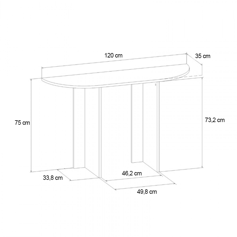 Κονσόλα χρώμα oak 6