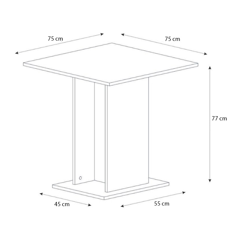 Τραπέζι χρώμα oak 7