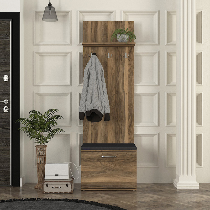 Έπιπλο εισόδου χρώμα καρυδί 4