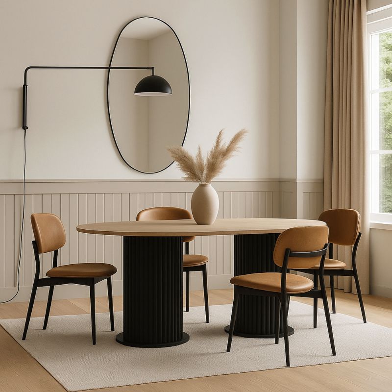 Τραπέζι χρώμα μαύρο - oak 6