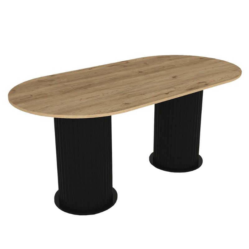 Τραπέζι χρώμα μαύρο - oak 8