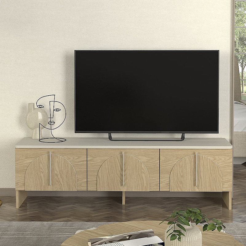 Έπιπλο τηλεόρασης χρώμα oak - sandstone 3