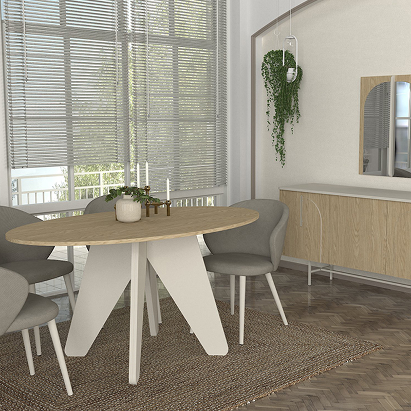 Τραπέζι χρώμα oak - sandstone 4