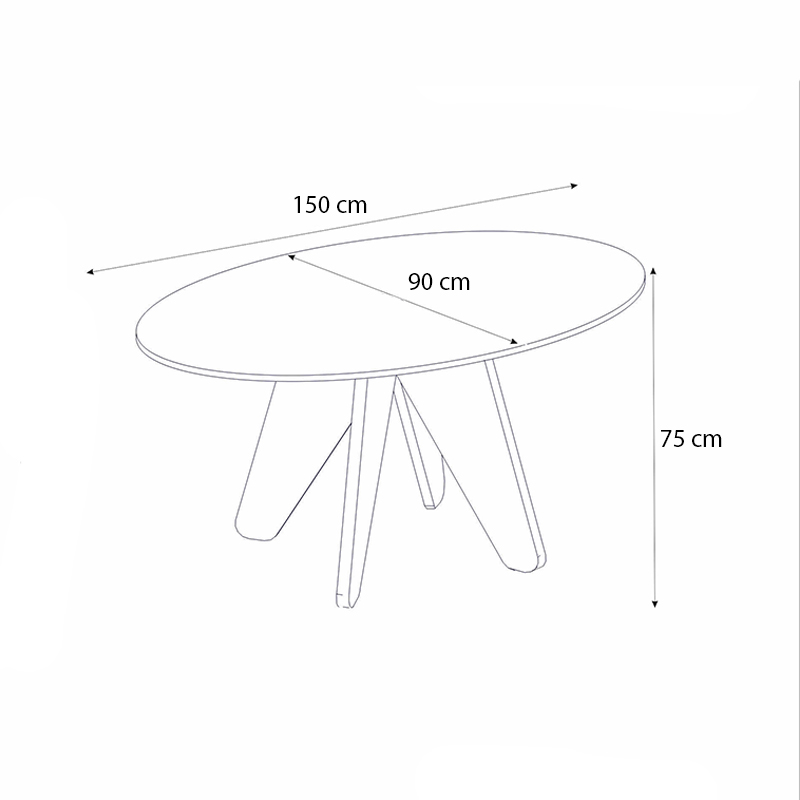 Τραπέζι χρώμα oak - sandstone 8