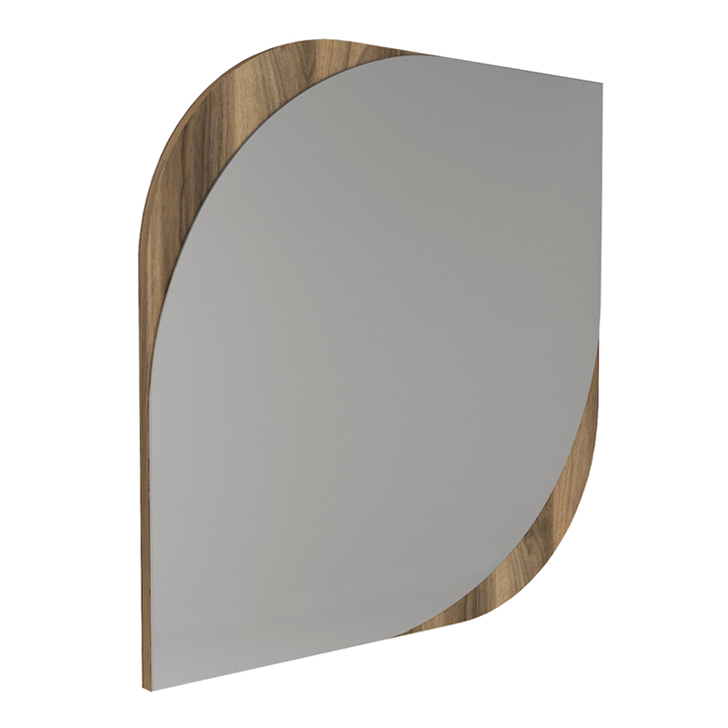 Καθρέπτης τοίχου Μegapap χρώμα καρυδί 3